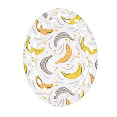 Seamless Stylish Pattern-with-fresh-yellow-bananas-background Ornament (oval Filigree) by Wegoenart