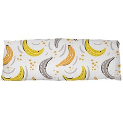 Seamless Stylish Pattern-with-fresh-yellow-bananas-background Body Pillow Case Dakimakura (two Sides) by Wegoenart