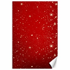 Background-star-red Canvas 24  X 36  by nateshop