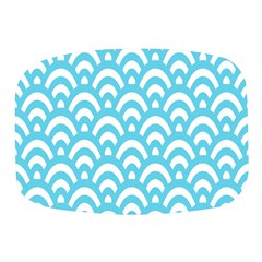  Waves Ocean Blue Texture Mini Square Pill Box by artworkshop