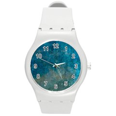  Pattern Design Texture Round Plastic Sport Watch (m)