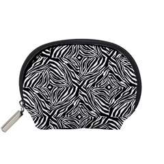 Design-background White Black Accessory Pouch (small) by nateshop