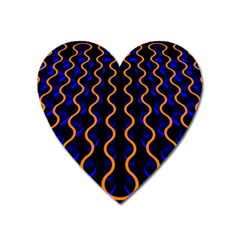Pattern Abstract Wwallpaper Waves Heart Magnet