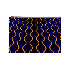 Pattern Abstract Wallpaper Waves Cosmetic Bag (large)