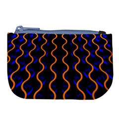Pattern Abstract Wallpaper Waves Large Coin Purse