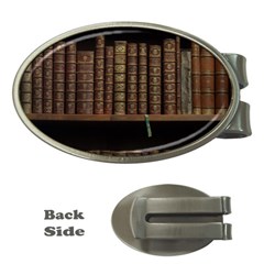 Books Covers Book Case Old Library Money Clips (oval)  by Amaryn4rt