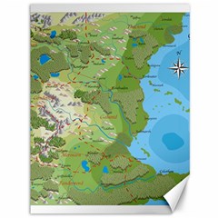 Grand Duchy Of Valderin Fantasy Map Canvas 36  X 48 