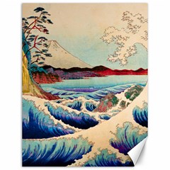 Wave Japanese Mount Fuji Canvas 12  X 16  by Wegoenart