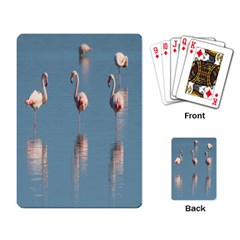 Flamingo Birds Plumage Sea Water Animal Exotic Playing Cards Single Design (rectangle) by artworkshop