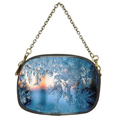 Frost Winter Morning Snow Season White Holiday Chain Purse (two Sides) by artworkshop