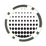Halftone Pattern Dot Modern Retro Texture Circle Poker Chip Card Guard (10 pack)
