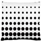 Halftone Pattern Dot Modern Retro Texture Circle Large Flano Cushion Case (One Side)