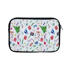 New Year Christmas Winter Watercolor Apple Ipad Mini Zipper Cases by artworkshop