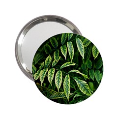 Leaves Foliage Twig Bush Plant 2 25  Handbag Mirrors by artworkshop