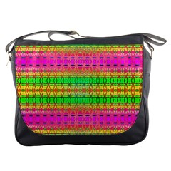 Peace And Love Messenger Bag by Thespacecampers