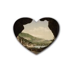 Ponale Road, Garda, Italy  Rubber Heart Coaster (4 Pack) by ConteMonfrey