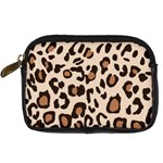 Leopard Jaguar Dots Digital Camera Leather Case Front