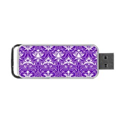 Purple Lace Decorative Ornament - Pattern 14th And 15th Century - Italy Vintage  Portable Usb Flash (two Sides) by ConteMonfrey