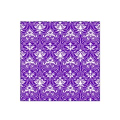 Purple Lace Decorative Ornament - Pattern 14th And 15th Century - Italy Vintage  Satin Bandana Scarf 22  X 22  by ConteMonfrey