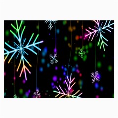 Snowflakes-star Calor Large Glasses Cloth by nateshop