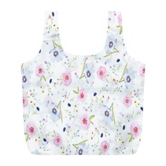 Background-flower Beatiful Full Print Recycle Bag (l) by nateshop