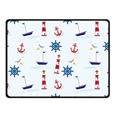 Lighthouse Double Sided Fleece Blanket (small)  by nateshop