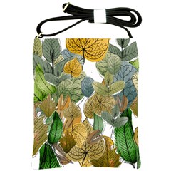 Illustration Sheet Autumn Color Drawing Shoulder Sling Bag by Wegoenart