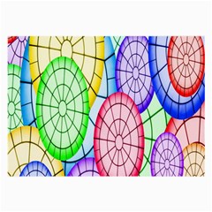 Circles-calor Large Glasses Cloth (2 Sides) by nateshop