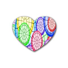Circles-calor Rubber Coaster (heart) by nateshop