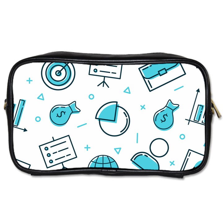Pattern Business Graphics Seamless Toiletries Bag (One Side)
