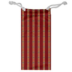 Illustration Template Background Red Strip Jewelry Bag by Wegoenart