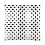 Pattern-whit Star Black Standard Cushion Case (Two Sides) Back