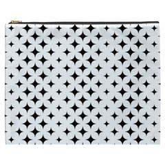 Pattern-whit Star Black Cosmetic Bag (xxxl) by nateshop