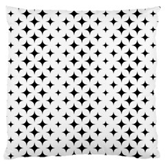 Pattern-whit Star Black Standard Flano Cushion Case (one Side) by nateshop