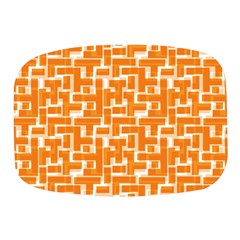 Illustration Orange Background Rectangles Pattern Mini Square Pill Box