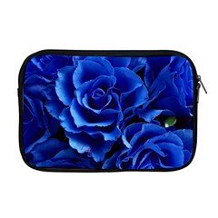 Blue Roses Flowers Plant Romance Apple Macbook Pro 17  Zipper Case by Wegoenart