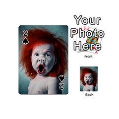 Son Of Clown Boy Illustration Portrait Playing Cards 54 Designs (mini) by dflcprintsclothing