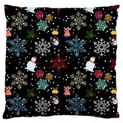 Illustration Xmas Christmas Thanks Giving Pattern Standard Flano Cushion Case (one Side) by danenraven