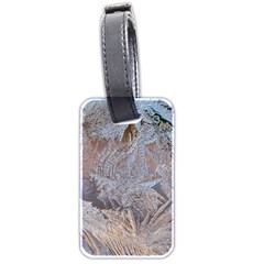 Window Pattern Winter Frost Luggage Tag (two Sides) by danenraven