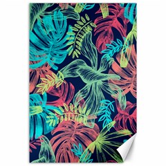 Sheets Tropical Picture Plant Pattern Canvas 24  X 36 