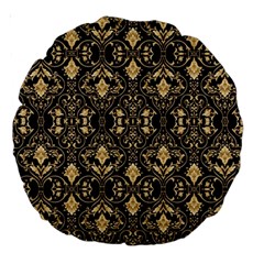 Vintage Batik Art Architecture Pattern Large 18  Premium Round Cushions