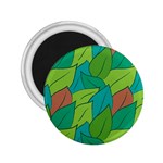 Leaves Pattern Autumn Background 2.25  Magnets