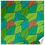 Leaves Pattern Autumn Background Canvas 16  x 16 