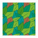 Leaves Pattern Autumn Background Medium Glasses Cloth (2 Sides)