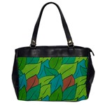 Leaves Pattern Autumn Background Oversize Office Handbag