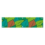 Leaves Pattern Autumn Background Banner and Sign 4  x 1 