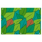 Leaves Pattern Autumn Background Banner and Sign 6  x 4 