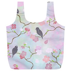 Bird Blossom Seamless Pattern Full Print Recycle Bag (xl)