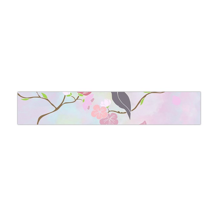 Bird Blossom Seamless Pattern Flano Scarf (Mini)