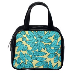Illustration Sheets Dry Leaves Print Pattern Classic Handbag (one Side) by Ravend